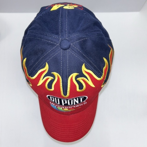 Dupont Motorsports Nascar Navy Blue Flames #24 Jeff Gordon Chase Authentic Hat - Picture 5 of 7